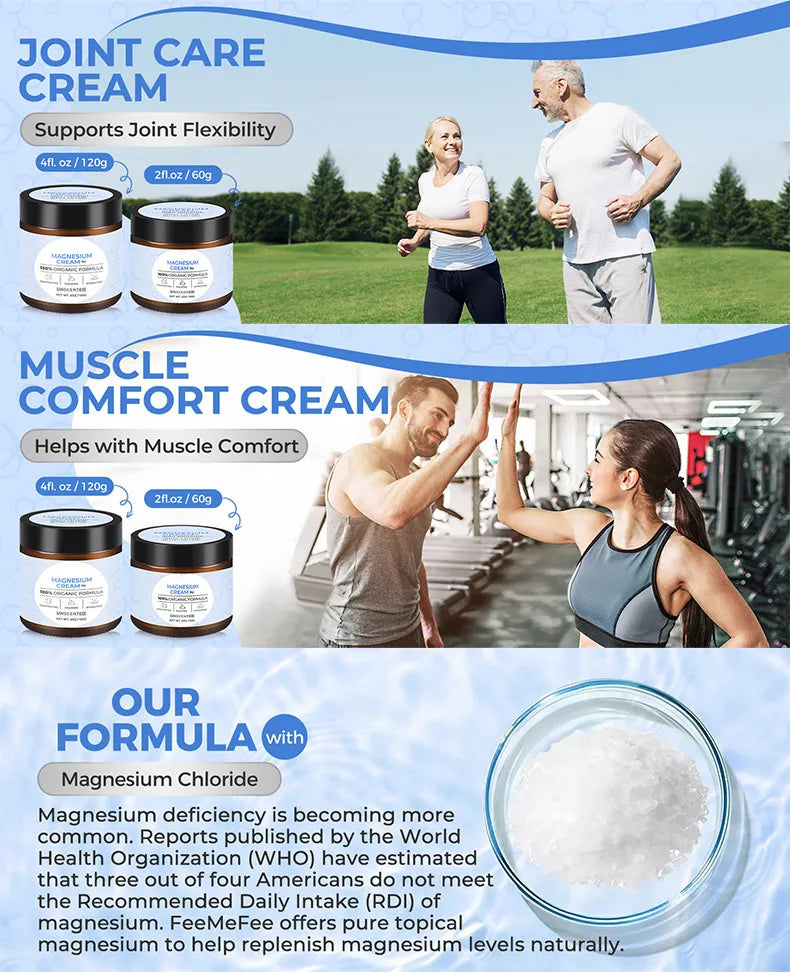 Magnesium Cream for Muscle Relief